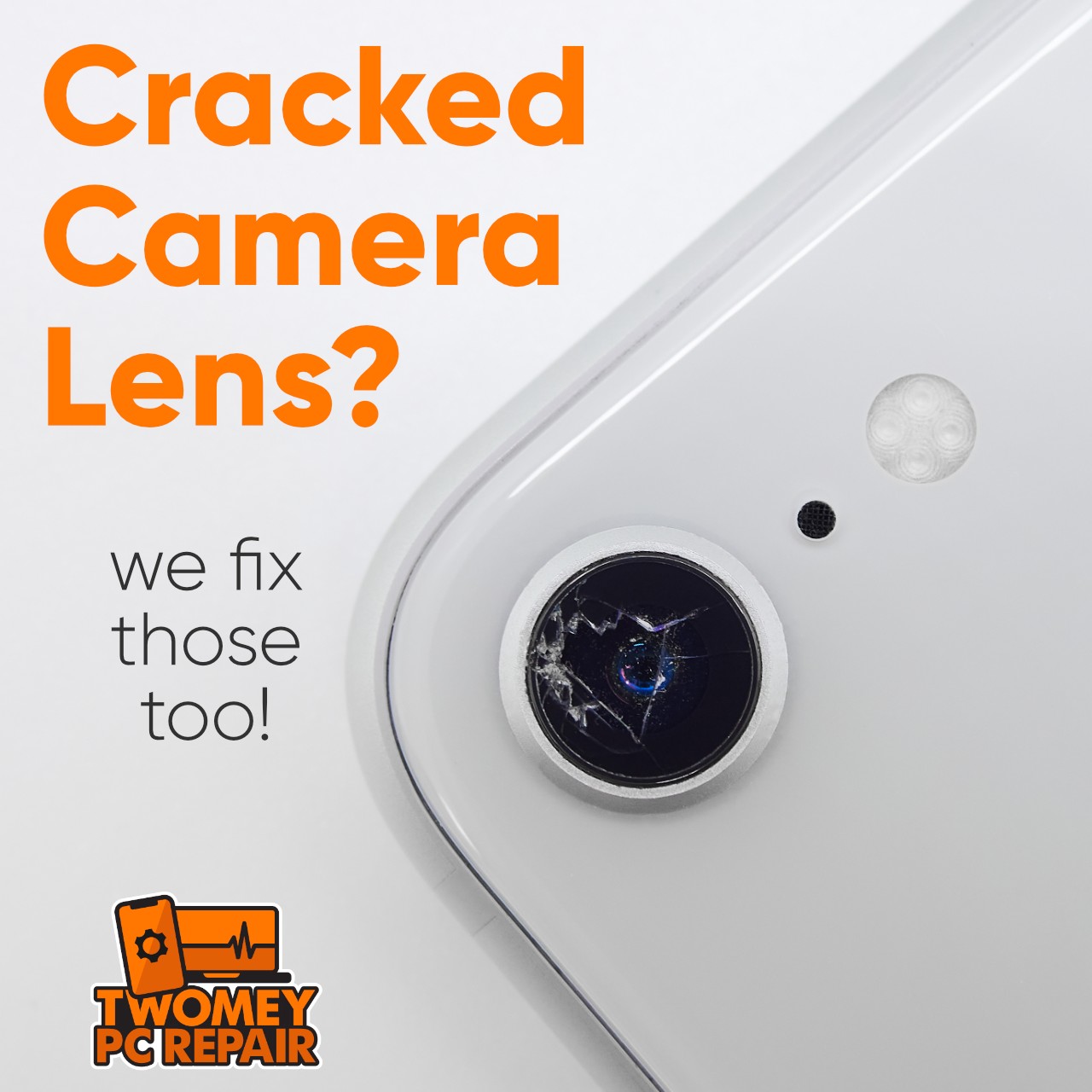 Cracked camera lens? we fix those pc repair.